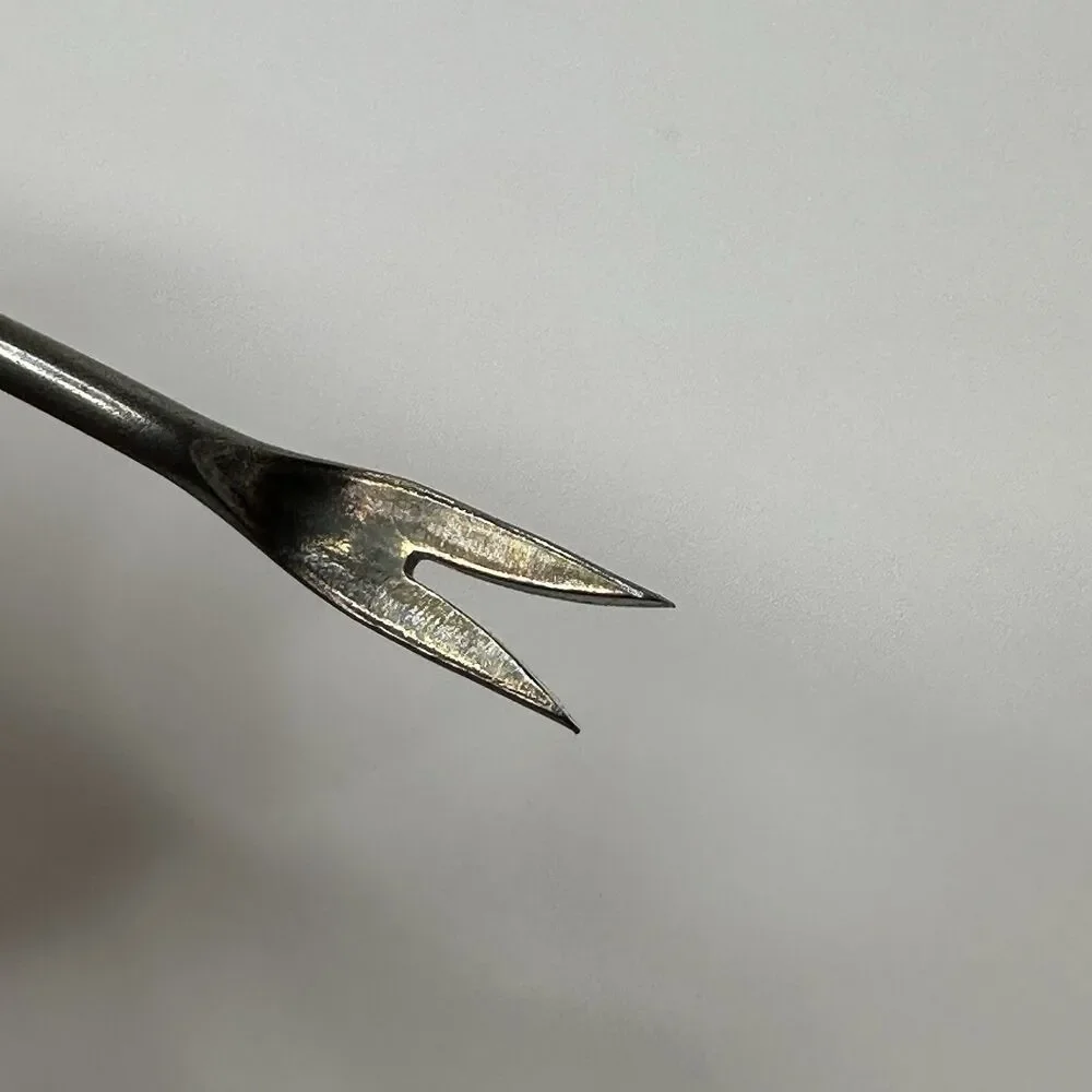 Vtg RobinWood‎ Fondue Forks 7 Mid Century Faces & Cocktail Picks Hor d'oeuvres